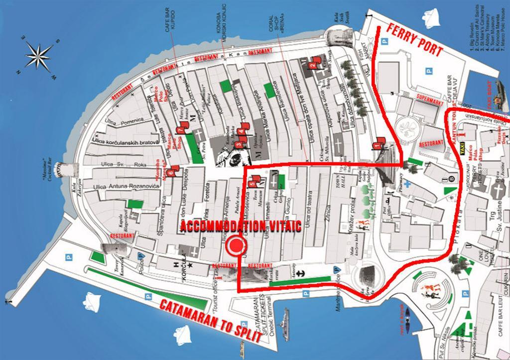 Accommodation Old Town Vitaic Korčula Екстериор снимка